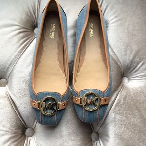 Michael Kors washed denim flats